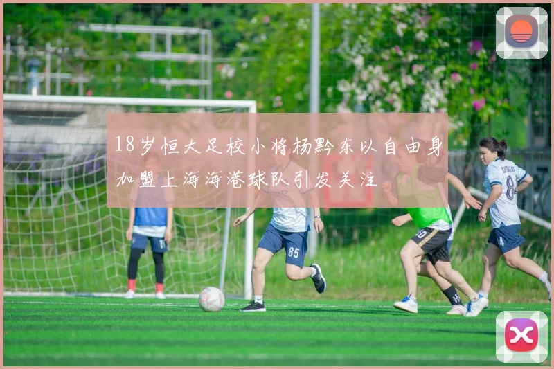 18岁恒大足校小将杨黔东以自由身加盟上海海港球队引发关注